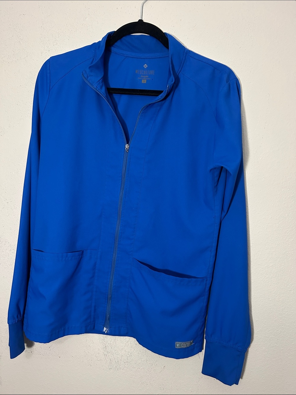 Med Couture Royal Blue Lightweight Zip Jacket